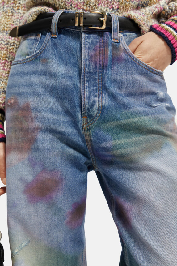 The Fling super loose jeans — In Bloom S