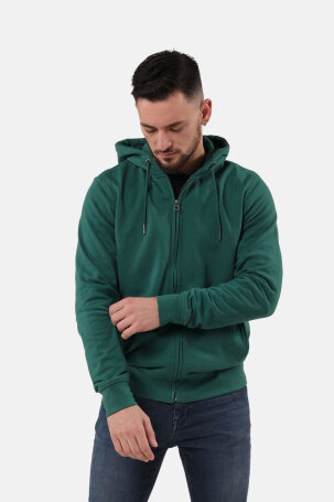 Hoodie zip zelena JZ22