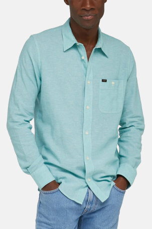 LEESURE SHIRT DUSTY JADE