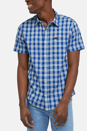 LEE BUTTON DOWN SS ANTHEM BLUE