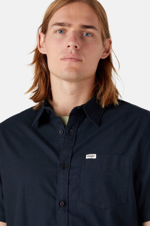 SS 1 PKT SHIRT BLACK