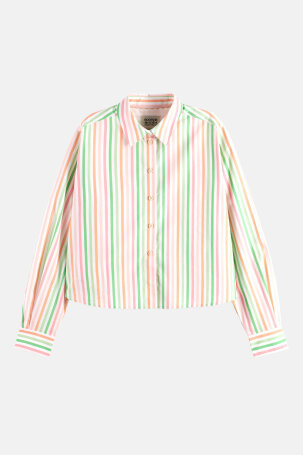 Multi striped boxy fit shirt