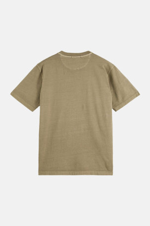 Garment dye logo embroidery tee
